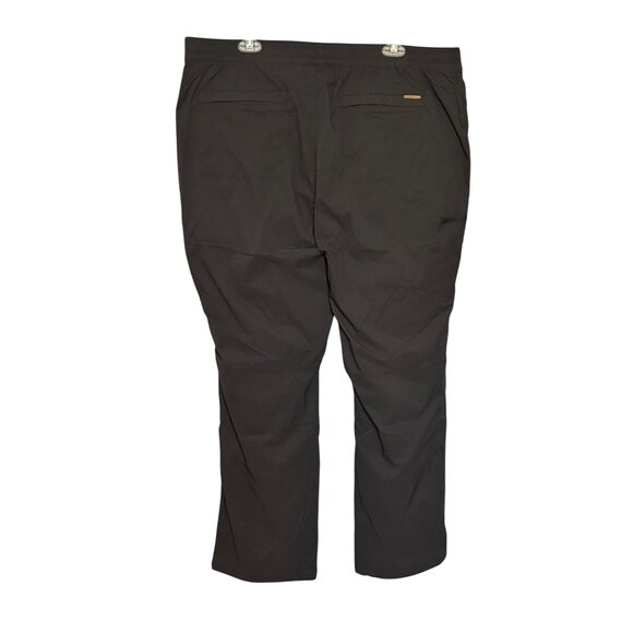 Zeroxposur Lined Stretch Pants Men's XXL Black Elastic Waistband Side Zip Pocket - Picture 2 of 11